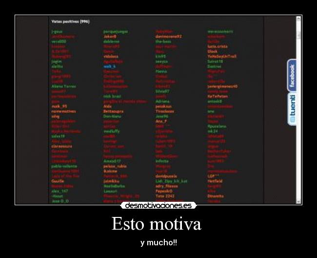 Esto motiva  - y mucho!!