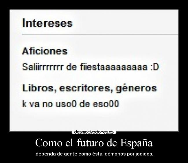 Como el futuro de España -