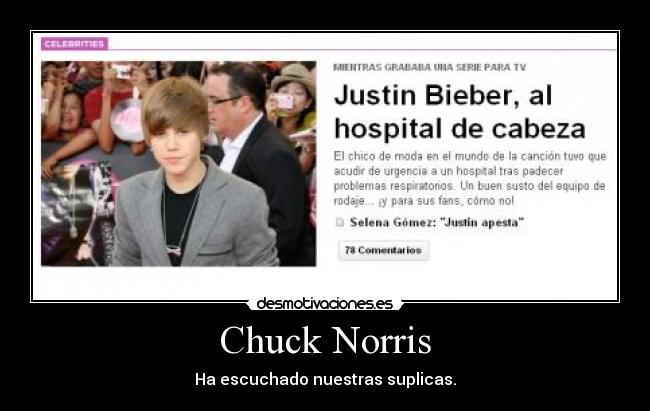 Chuck Norris - Ha escuchado nuestras suplicas.