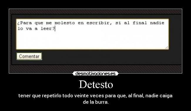Detesto - 