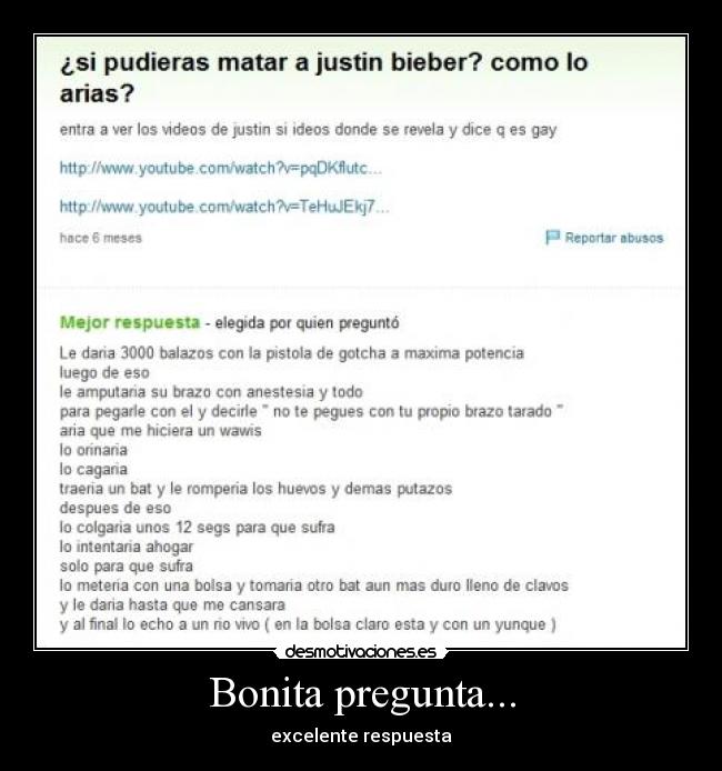 Bonita pregunta... - 