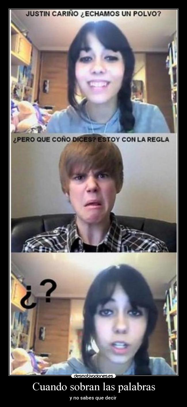 Cuando sobran las palabras -