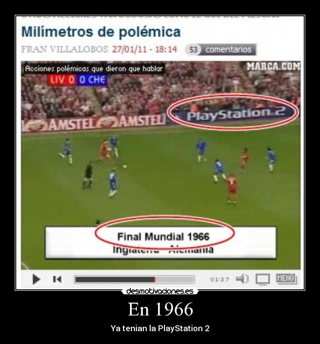 En 1966 - Ya tenian la PlayStation 2