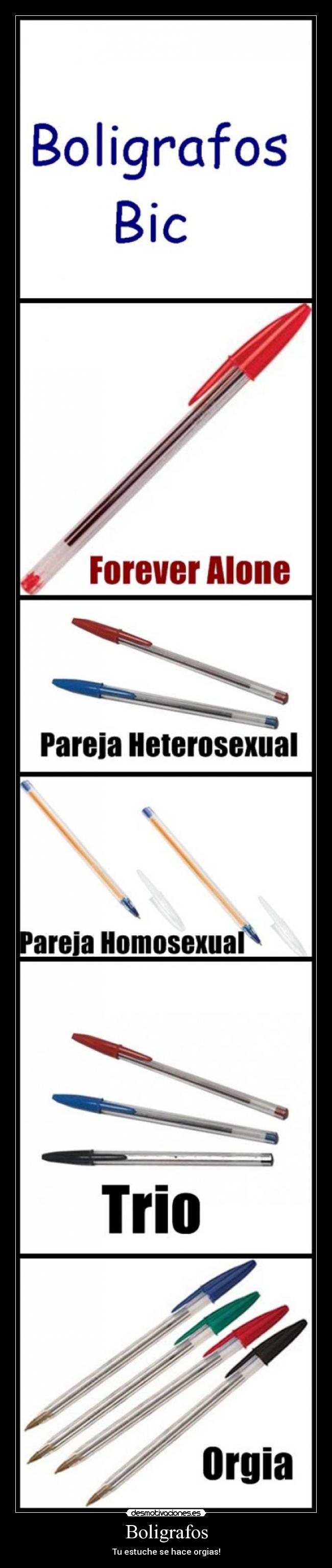 Boligrafos - Tu estuche se hace orgias!