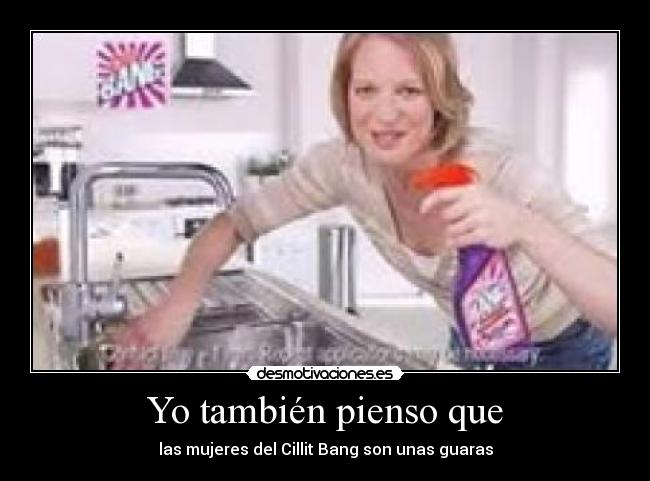 Yo también pienso que - las mujeres del Cillit Bang son unas guaras