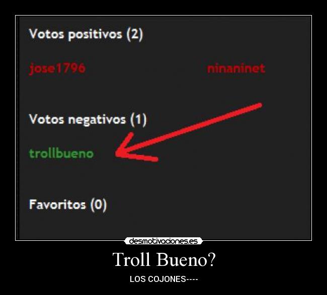 Troll Bueno? -