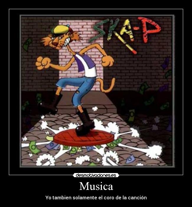 Musica - Yo tambien solamente el coro de la canción