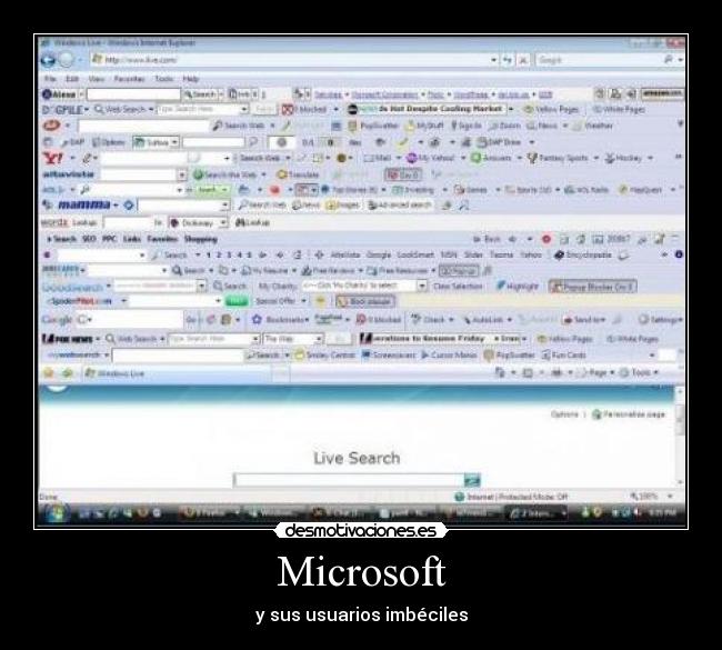 Microsoft - y sus usuarios imbéciles