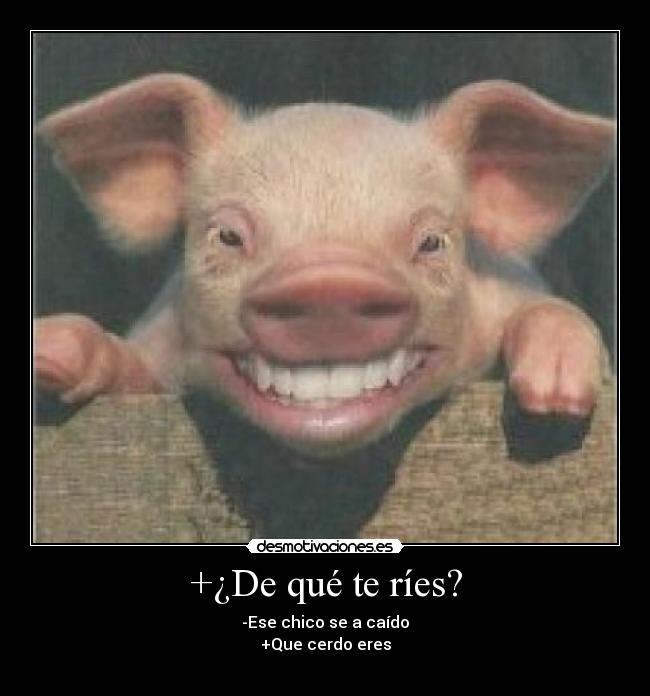 +¿De qué te ríes? -