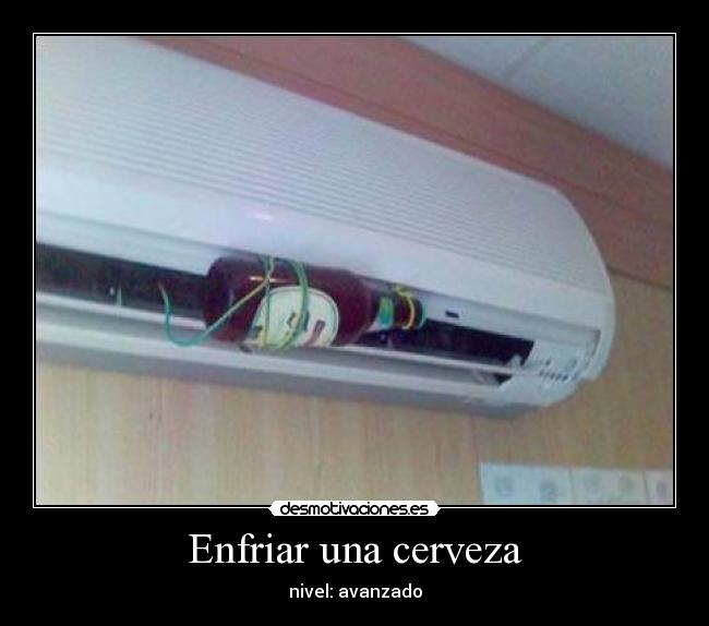 Enfriar una cerveza -