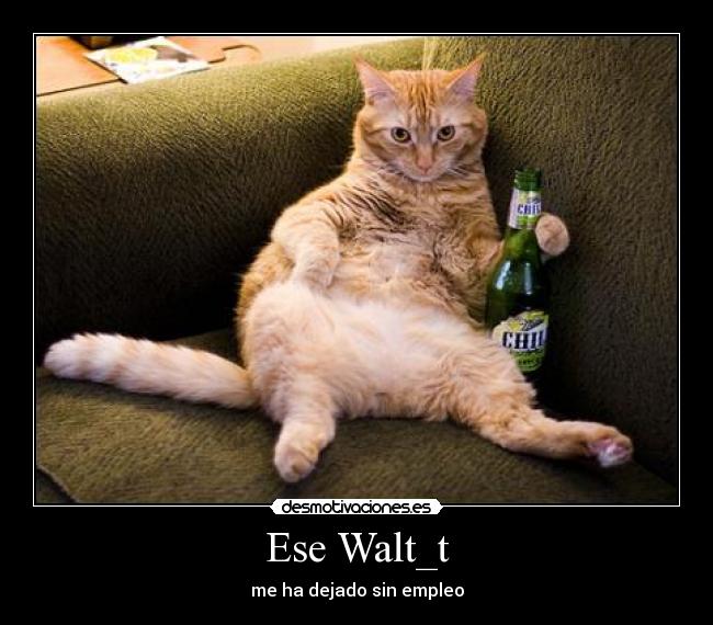 Ese Walt_t - me ha dejado sin empleo