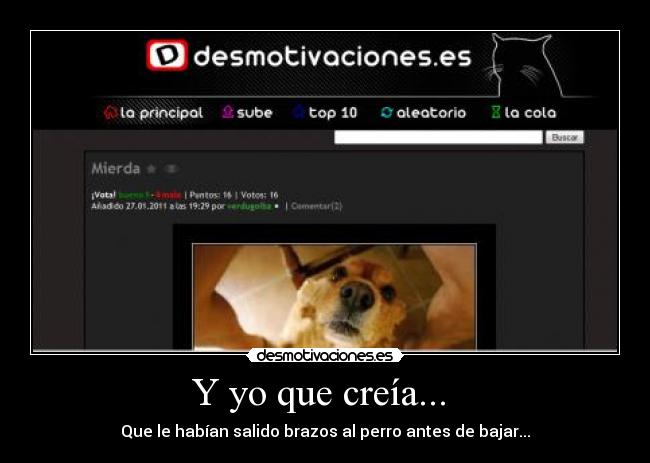 Y yo que creía... -