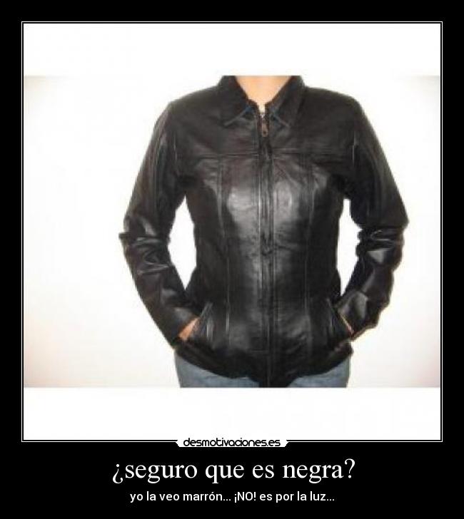 ¿seguro que es negra? - 