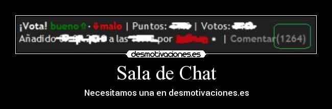 carteles sala chat desmotivaciones