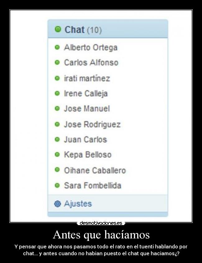 Antes que hacíamos - 