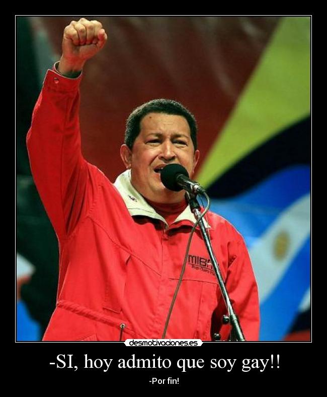 -SI, hoy admito que soy gay!! - -Por fin!