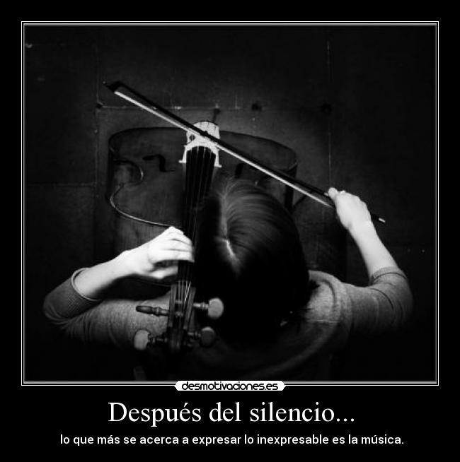 Después del silencio... -