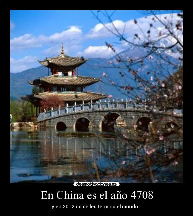 En China es el año 4708 - 