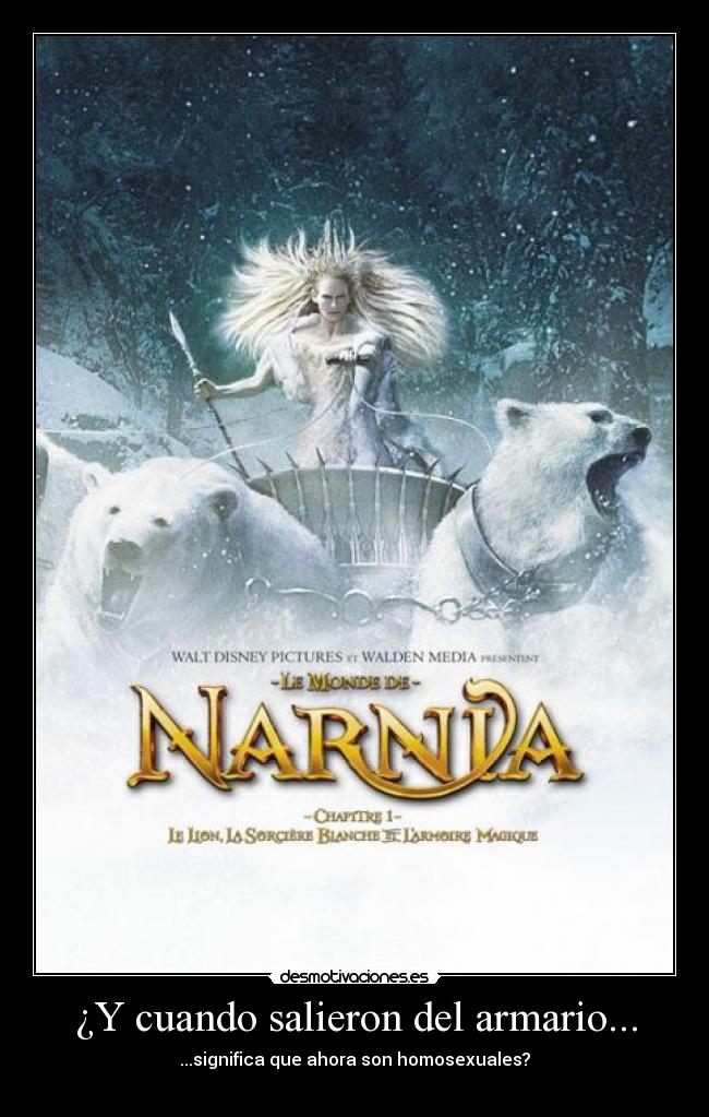 ¿Y cuando salieron del armario... -
