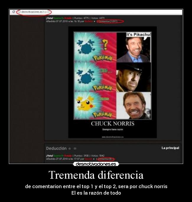 Tremenda diferencia - 