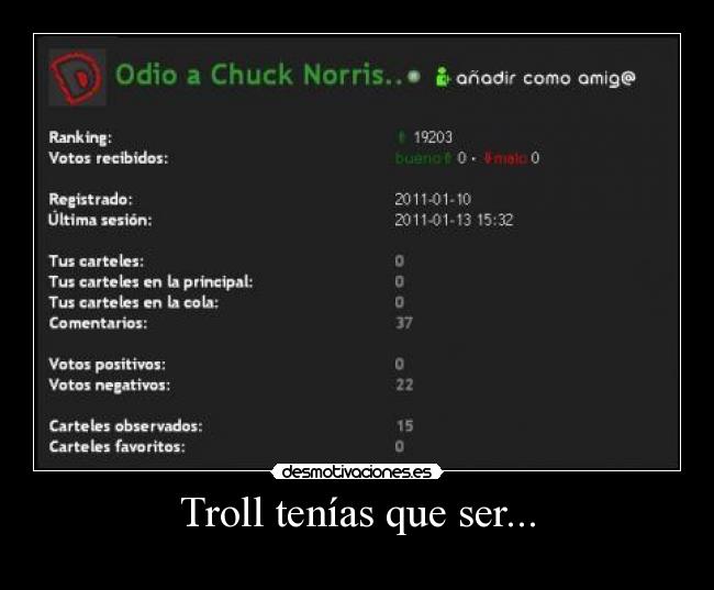 Troll tenías que ser... - 