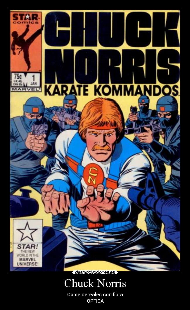 Chuck Norris - Come cereales con fibra
OPTICA