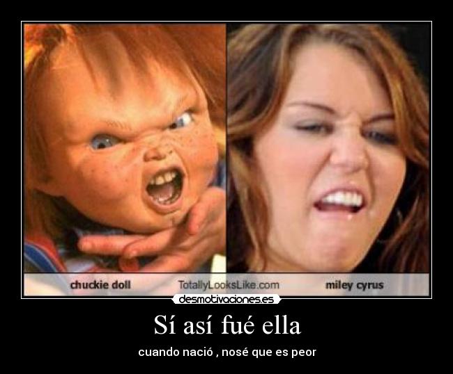 Sí así fué ella -