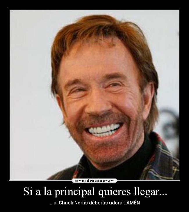 Si a la principal quieres llegar... -