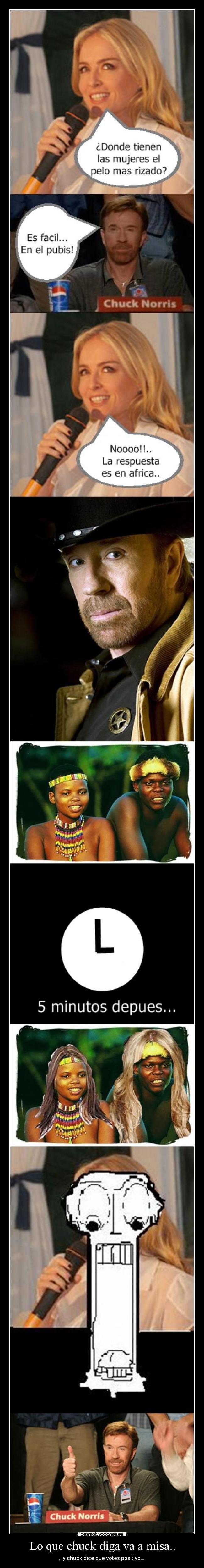 Lo que chuck diga va a misa.. -