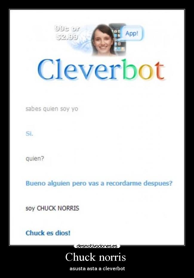 Chuck norris - asusta asta a cleverbot