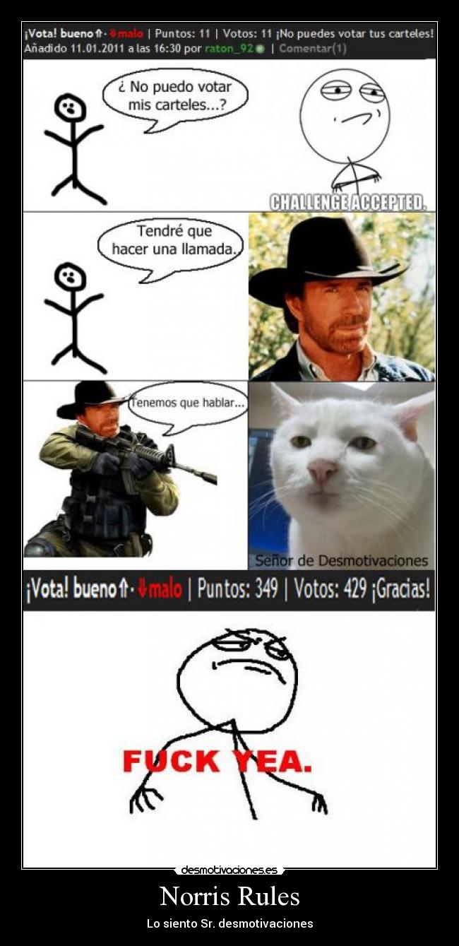 carteles norris srdesmotivaciones desmotivaciones