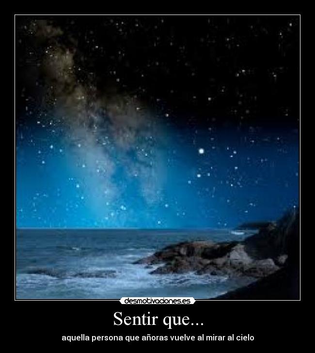 Sentir que... -