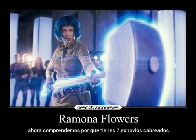 Ramona Flowers - ahora comprendemos por que tienes 7 exnovios cabreados