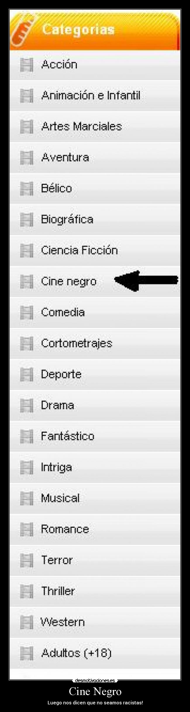 Cine Negro - Luego nos dicen que no seamos racistas!