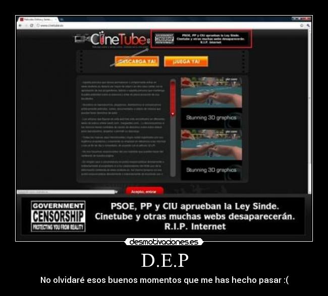 D.E.P - No olvidaré esos buenos momentos que me has hecho pasar :(
