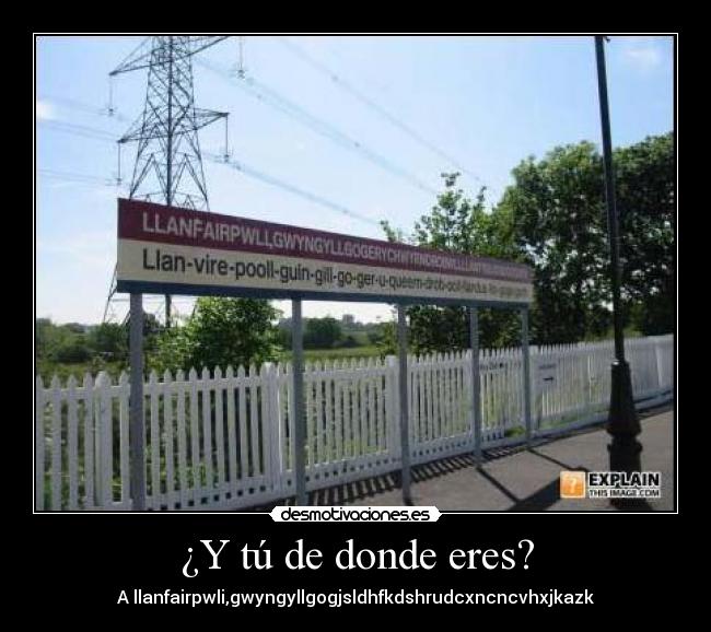 ¿Y tú de donde eres? - 