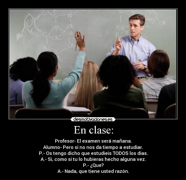 En clase: - 
