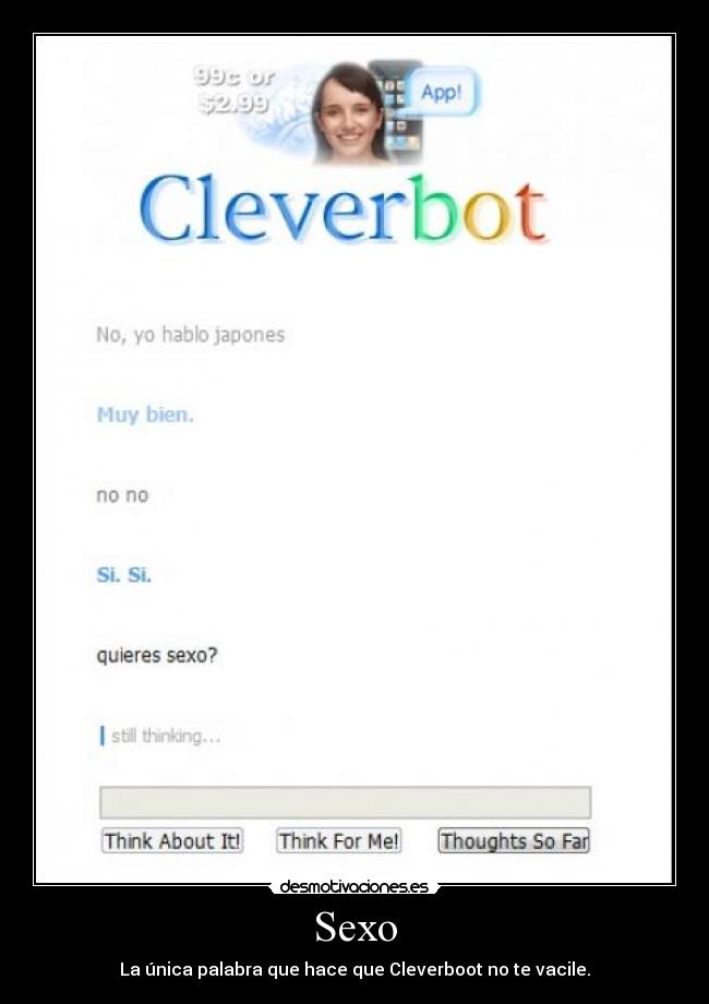 Sexo - La única palabra que hace que Cleverboot no te vacile.