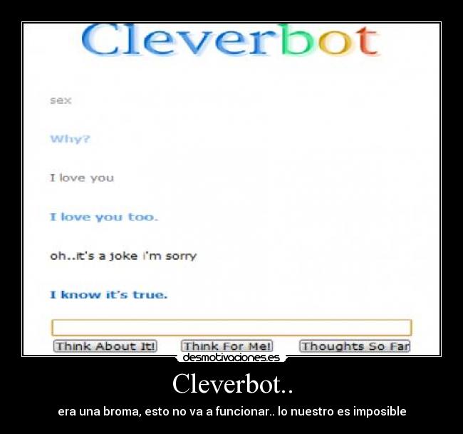 Cleverbot.. -