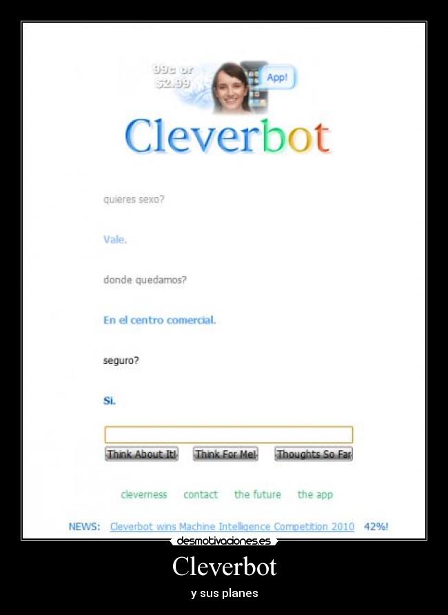 Cleverbot - y sus planes