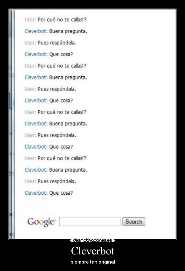 Cleverbot - siempre tan original