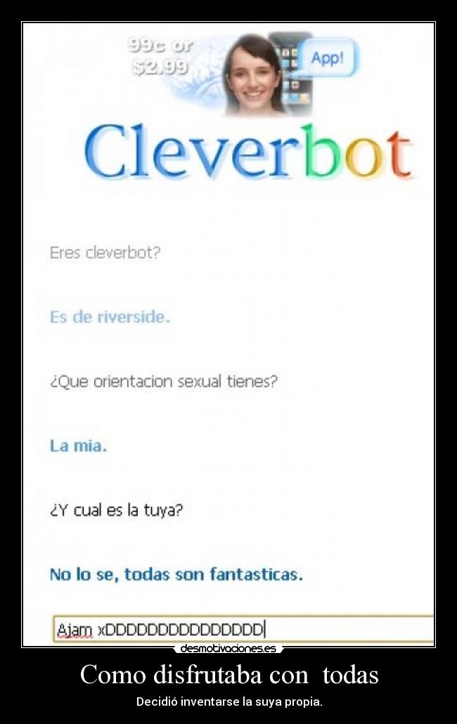 carteles cleverbot desmotivaciones