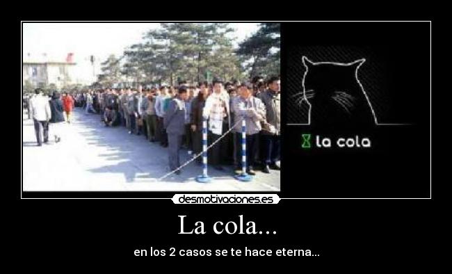 La cola... -