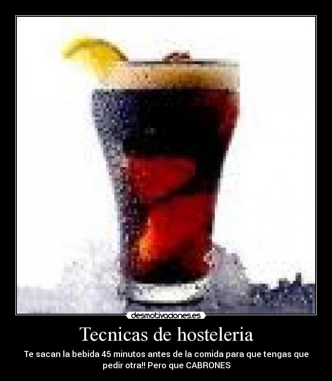 Tecnicas de hosteleria -
