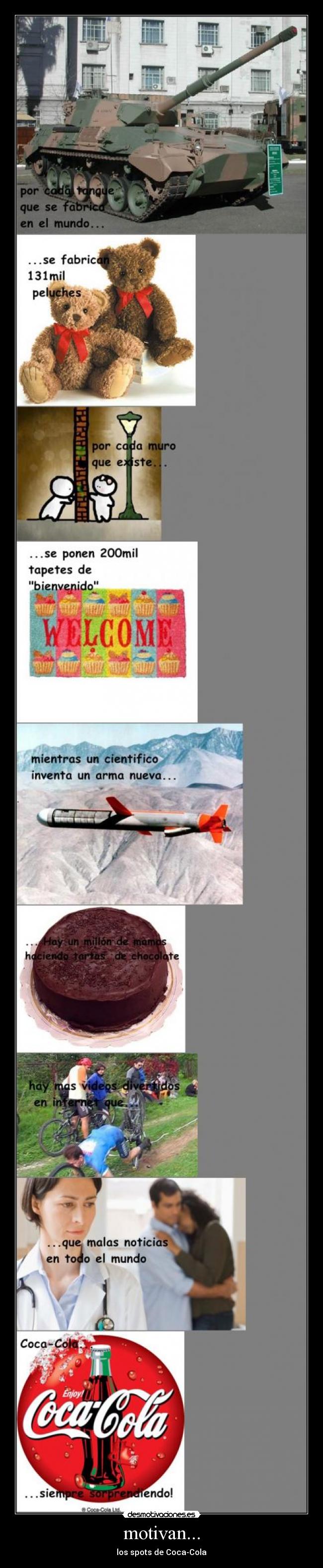 carteles coca cola desmotivaciones