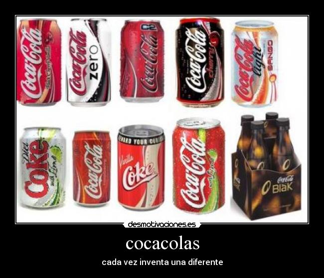 cocacolas - cada vez inventa una diferente