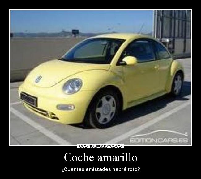 Coche amarillo - 