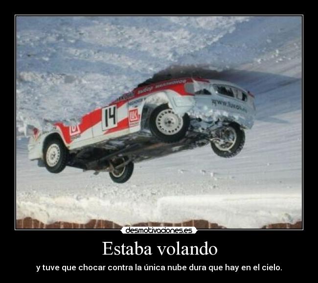 Estaba volando -
