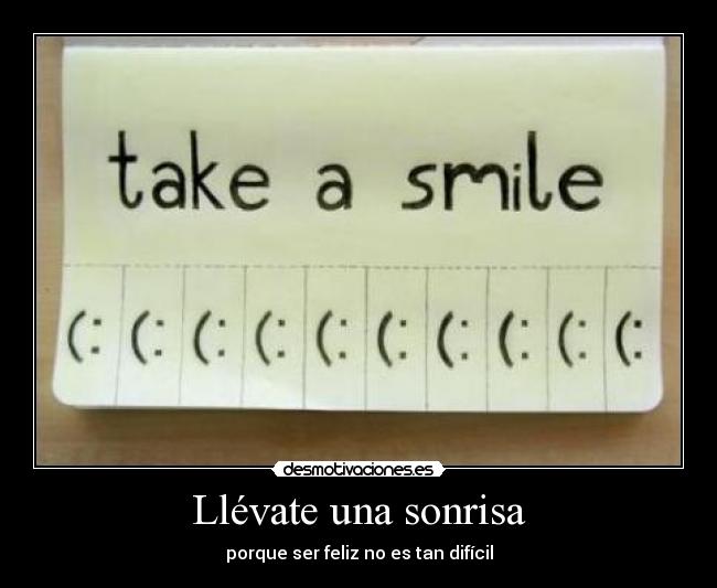 Llévate una sonrisa - 