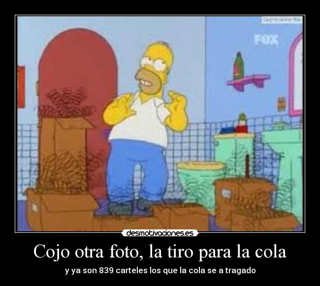 Cojo otra foto, la tiro para la cola - 